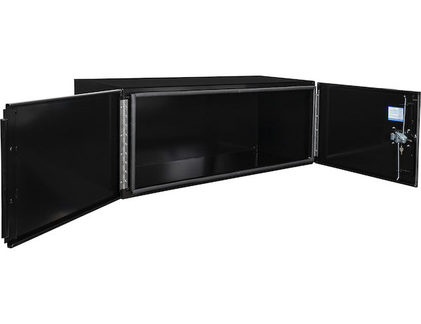 Buyers Products 60-in x 18-in x 18-in Black Smooth Aluminum Underbody Truck Tool Box - Double Barn Door - 1705815