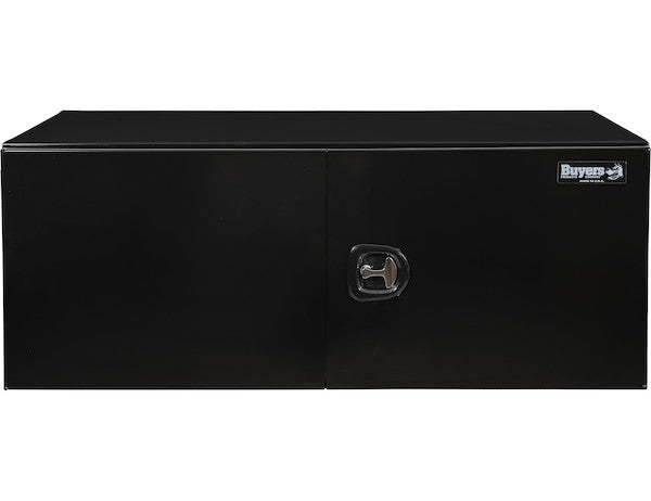 Buyers Products 60-in x 18-in x 18-in Black Smooth Aluminum Underbody Truck Tool Box - Double Barn Door - 1705815