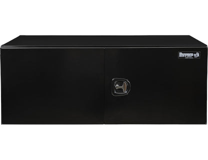 Buyers Products 60-in x 24-in x 24-in Black Smooth Aluminum Underbody Truck Tool Box - Double Barn Door - 1705845
