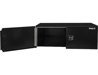 Buyers Products 60-in x 18-in x 18-in Black Smooth Aluminum Underbody Truck Tool Box - Double Barn Door - 1705815