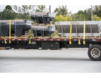 Buyers Products 36-in x 24-in x 24-in Pro Series Black Smooth Aluminum Underbody Truck Box with Barn Door - Double Barn Door - 1705935