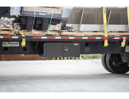 Buyers Products 60-in x 18-in x 24-in Pro Series Black Smooth Aluminum Underbody Truck Box with Barn Door - Double Barn Door - 1705930