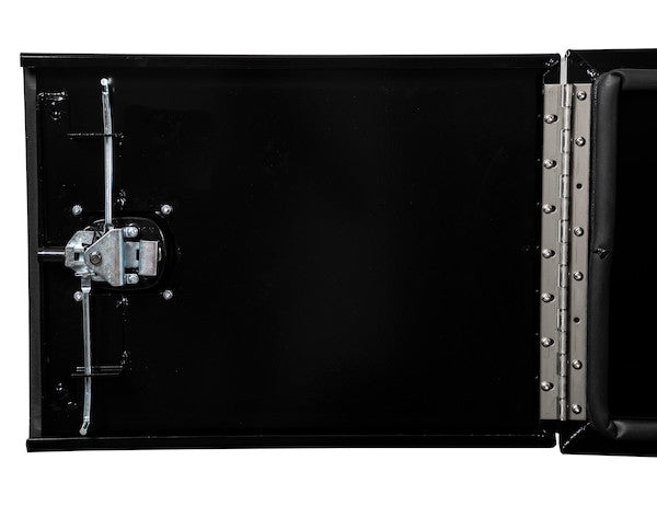 Buyers Products 60-in x 18-in x 24-in Pro Series Black Smooth Aluminum Underbody Truck Box with Barn Door - Double Barn Door - 1705930