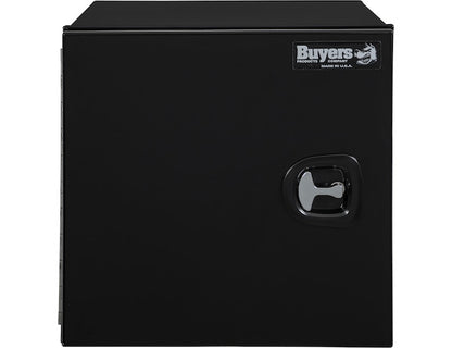 Buyers Products 24-in x 24-in x 24-in Pro Series Black Smooth Aluminum Underbody Truck Box with Barn Door - Single Barn Door - 1705931