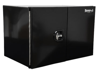 Buyers Products 30-in x 24-in x 24-in Pro Series Black Smooth Aluminum Underbody Truck Box with Barn Door - Double Barn Door - 1705933