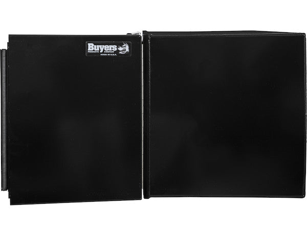 Buyers Products 30-in x 24-in x 24-in Pro Series Black Smooth Aluminum Underbody Truck Box with Barn Door - Double Barn Door - 1705933