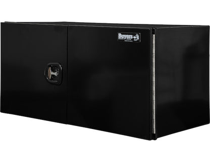 Buyers Products 48-in x 18-in x 18-in Pro Series Black Smooth Aluminum Underbody Truck Box with Barn Door - Double Barn Door - 1705910