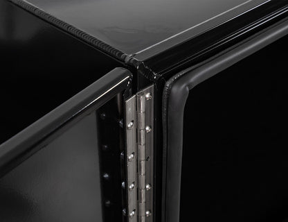 Buyers Products 60-in x 18-in x 18-in Pro Series Black Smooth Aluminum Underbody Truck Box with Barn Door - Double Barn Door - 1705915