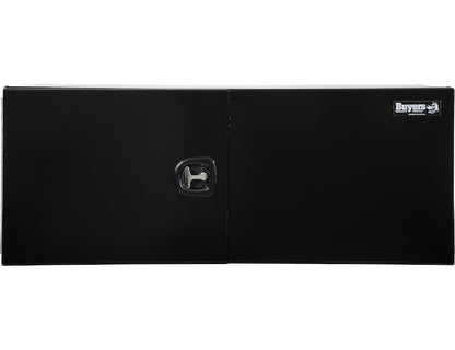Buyers Products 60-in x 18-in x 18-in Pro Series Black Smooth Aluminum Underbody Truck Box with Barn Door - Double Barn Door - 1705915