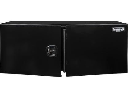 Buyers Products 60-in x 18-in x 18-in Pro Series Black Smooth Aluminum Underbody Truck Box with Barn Door - Double Barn Door - 1705915