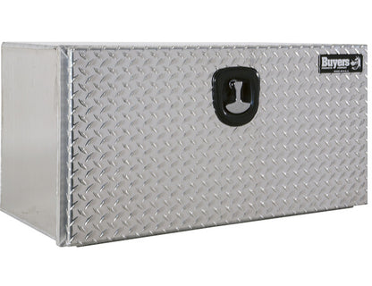 Buyers Products 36-in x 18-in x 18-in Pro Series Smooth Aluminum Underbody Truck Box with Diamond Tread Door - 1706505