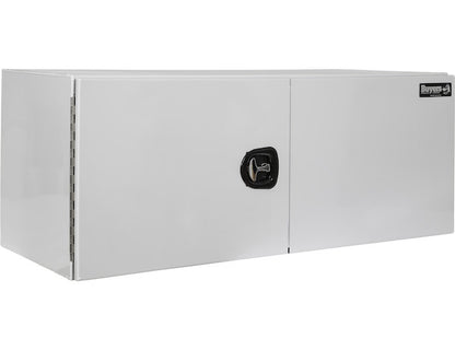 Buyers Products 60-in x 24-in x 24-in White Smooth Aluminum Underbody Truck Tool Box - Double Barn Door - 1706845
