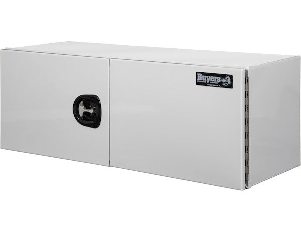Buyers Products 36-in x 24-in x 24-in Pro Series White Smooth Aluminum Underbody Truck Box - Double Barn Door - 1706935