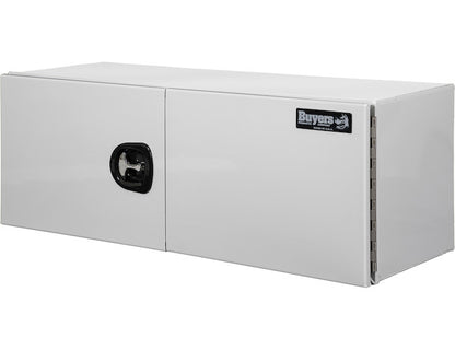 Buyers Products 36-in x 24-in x 24-in Pro Series White Smooth Aluminum Underbody Truck Box - Double Barn Door - 1706935