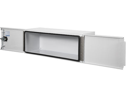 Buyers Products 36-in x 24-in x 24-in Pro Series White Smooth Aluminum Underbody Truck Box - Double Barn Door - 1706935