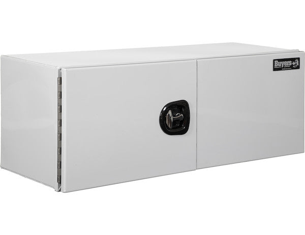 Buyers Products 36-in x 24-in x 24-in Pro Series White Smooth Aluminum Underbody Truck Box - Double Barn Door - 1706935