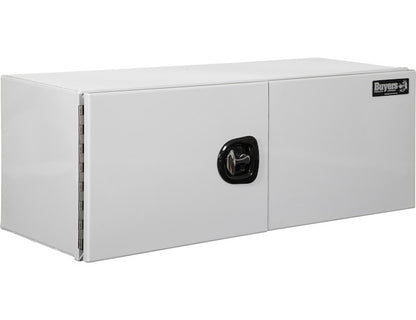 Buyers Products 36-in x 24-in x 24-in Pro Series White Smooth Aluminum Underbody Truck Box - Double Barn Door - 1706935
