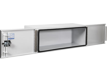 Buyers Products 36-in x 24-in x 24-in Pro Series White Smooth Aluminum Underbody Truck Box - Double Barn Door - 1706935
