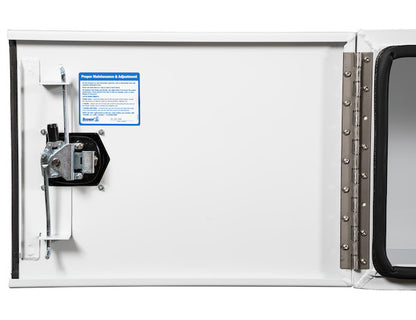 Buyers Products 36-in x 24-in x 24-in Pro Series White Smooth Aluminum Underbody Truck Box - Double Barn Door - 1706935