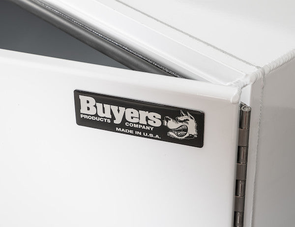 Buyers Products 36-in x 24-in x 24-in Pro Series White Smooth Aluminum Underbody Truck Box - Double Barn Door - 1706935