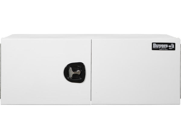 Buyers Products 36-in x 24-in x 24-in Pro Series White Smooth Aluminum Underbody Truck Box - Double Barn Door - 1706935