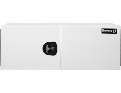 Buyers Products 36-in x 24-in x 24-in Pro Series White Smooth Aluminum Underbody Truck Box - Double Barn Door - 1706935