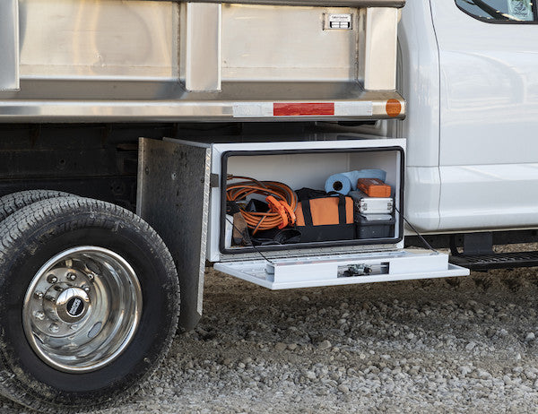 Buyers Products 36-in x 18-in x 18-in White Pro Series Smooth Aluminum Underbody Truck Box - 1707965