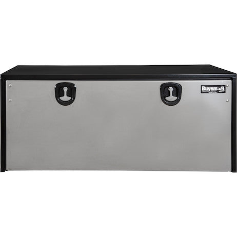 Buyers Products 18x24x48-in Black Steel Truck Box with Stainless Steel Door - 1708710