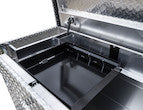 Buyers Products 63-in x 13-in x 20-in Diamond Tread Aluminum Crossover Truck Tool Box - 1709430