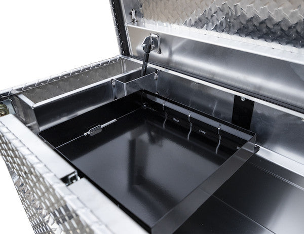 Buyers Products 71-in x 18-in x 20-in Diamond Tread Aluminum Crossover Truck Box - 1709410