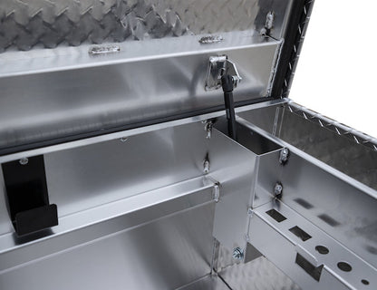 Buyers Products 71-in x 23-in x 20-in Diamond Tread Aluminum Crossover Truck Box - 1709415