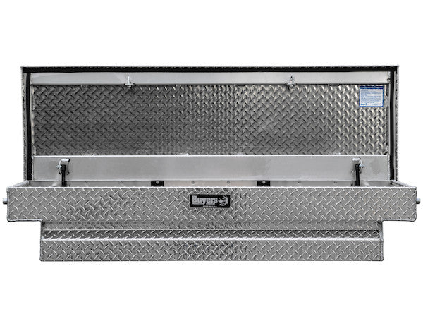 Buyers Products 63-in x 13-in x 20-in Diamond Tread Aluminum Crossover Truck Tool Box - 1709430