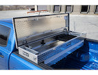 Buyers Products 63-in x 13-in x 20-in Diamond Tread Aluminum Crossover Truck Tool Box - 1709430