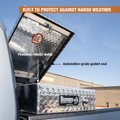 Buyers Products 71-in x 18-in x 20-in Diamond Tread Aluminum Gull Wing Truck Box - 1710410