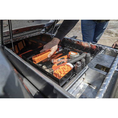 Buyers Products 71-in x 23-in x 20-in Diamond Tread Aluminum Gull Wing Truck Box - 1710413