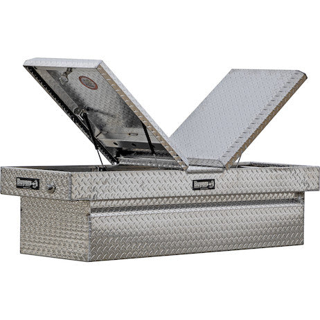 Buyers Products 71-in x 18-in x 27-in Diamond Tread Aluminum Gull Wing Truck Box - 1710420