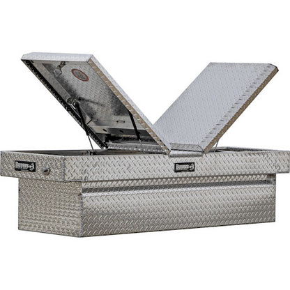 Buyers Products 71-in x 18-in x 27-in Diamond Tread Aluminum Gull Wing Truck Box - 1710420