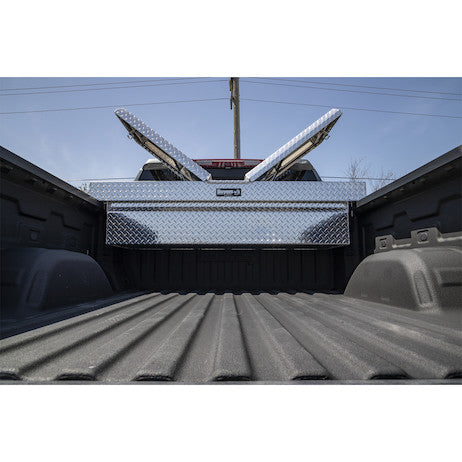 Buyers Products 71-in x 18-in x 27-in Diamond Tread Aluminum Gull Wing Truck Box - 1710420