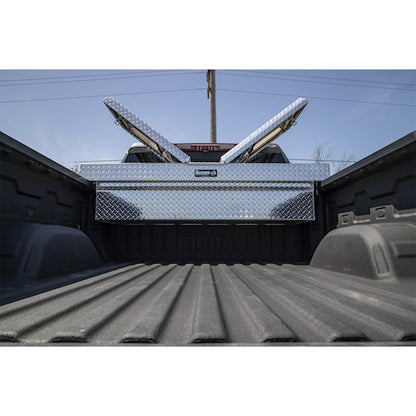 Buyers Products 71-in x 18-in x 27-in Diamond Tread Aluminum Gull Wing Truck Box - 1710420