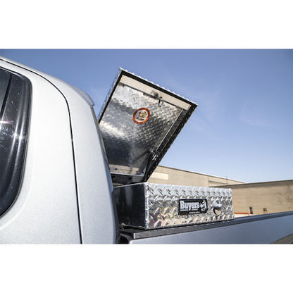 Buyers Products 71-in x 18-in x 27-in Diamond Tread Aluminum Gull Wing Truck Box - 1710420