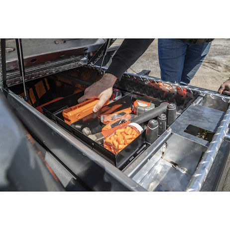 Buyers Products 71-in x 18-in x 27-in Diamond Tread Aluminum Gull Wing Truck Box - 1710420