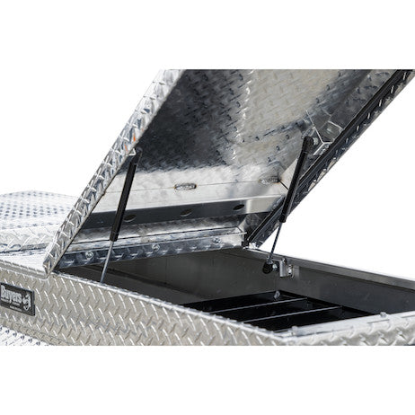 Buyers Products 71-in x 23-in x 27-in Diamond Tread Aluminum Gull Wing Truck Box - 1710423