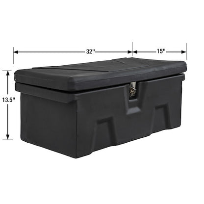 Buyers Products 13.5x15/9.25x32/29.5-in Black Poly Multipurpose Chest - 1712230