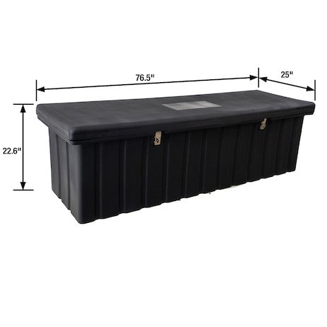 Buyers Products 77-in x 23-in x 25-in Black Poly Multipurpose Chest - 1712260