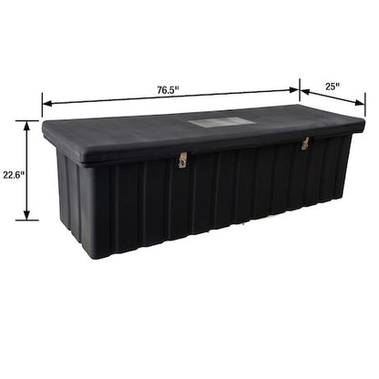 Buyers Products 77-in x 23-in x 25-in Black Poly Multipurpose Chest - 1712260