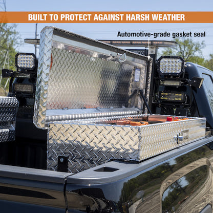 Buyers Products 36-in x 13-in x 16-in Diamond Tread Aluminum Lo-Sider Truck Box - 1713005