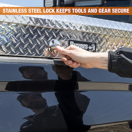 Buyers Products 36-in x 13-in x 16-in Diamond Tread Aluminum Lo-Sider Truck Box - 1713005