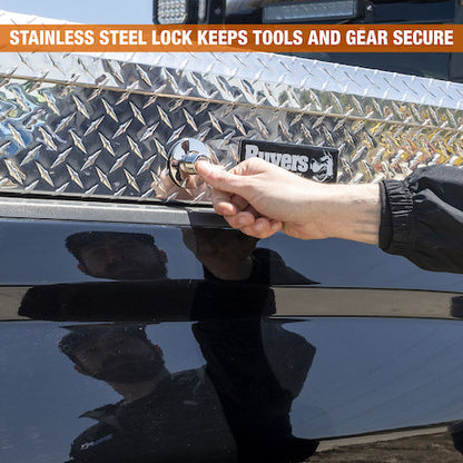 Buyers Products 56-in x 13-in x 16-in Diamond Tread Aluminum Lo-Sider Truck Box - 1713025