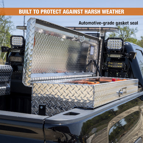 Buyers Products 70-in x 13-in x 16-in Diamond Tread Aluminum Lo-Sider Truck Box - 1713030