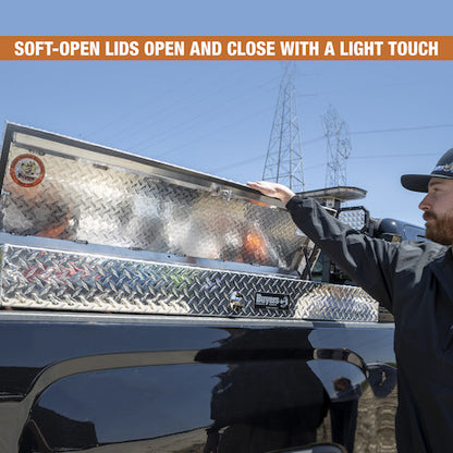 Buyers Products 70-in x 13-in x 16-in Diamond Tread Aluminum Lo-Sider Truck Box - 1713030